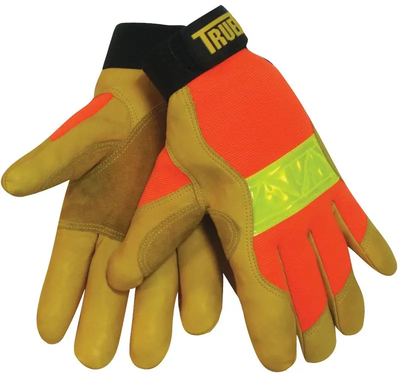 Tillman 1476 Hi-Vis Orange Cowhide-Palm TrueFit Gloves – Pair