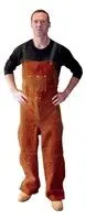 Tillman 5300A Chocolate Brown Split-Leg Bib Apron – 54 in, Full-Grain Leather