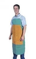 Tillman 6242FDLP Green Bib Apron with Reinforced Leather Patch – 24″ x 42″