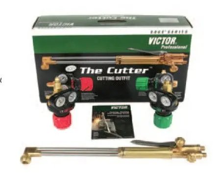 Victor 0384-2122 AF-540/510LP Edge 2.0 Acetylene Cutting Torch with ST2600FC Oxy-Fuel Setup