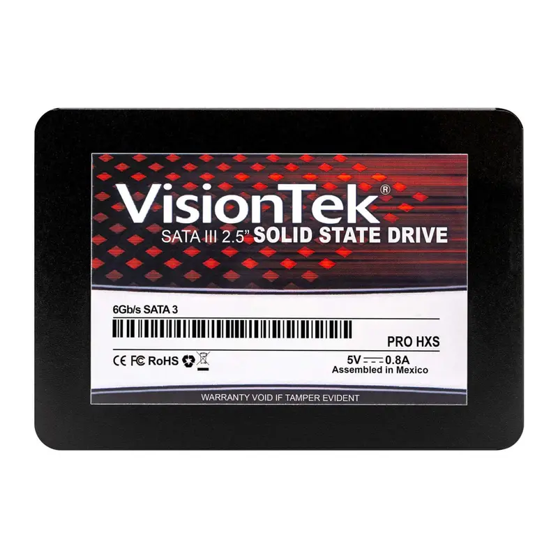 VisionTek 250GB HXS PRO 2.5″ SATA SSD – 565MB/s Read Speed | 3D TLC NAND Flash | Reliable Internal Storage Upgrade