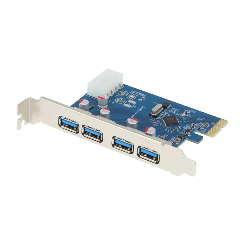 VisionTek 4-Port USB 3.0 PCIe Expansion Card – Adds SuperSpeed 5Gbps Ports to Desktop PCs