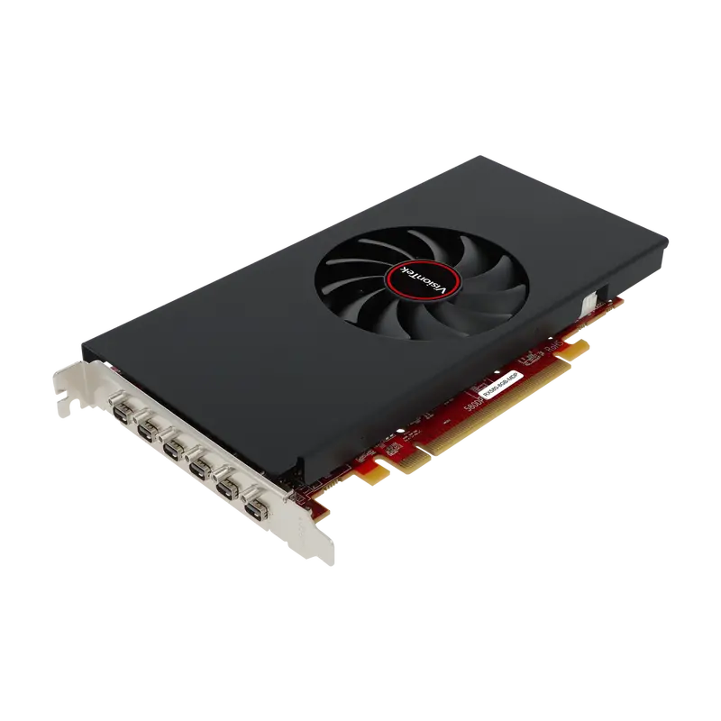 VisionTek Radeon RX 580 Graphics Card – 8GB GDDR5, Six Mini DP Outputs, 4K@60Hz, Multi-Monitor Business GPU