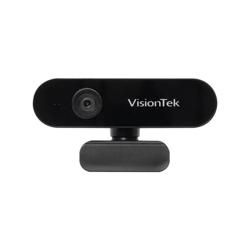 VisionTek VTWC30 Full HD Webcam – 1080p Resolution, Dual Mic Array, USB 2.0 Plug-and-Play, Includes Privacy Slider