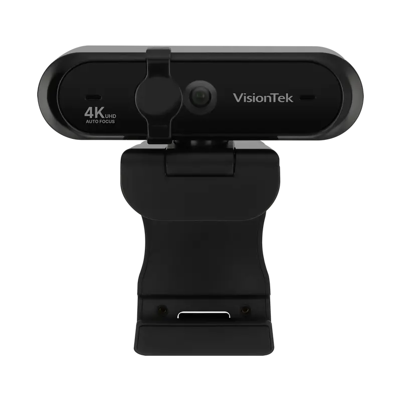 VisionTek VTWC540 4K UHD Webcam – USB 2.0, Dual Mic, Physical Privacy Cover, TAA-Compliant