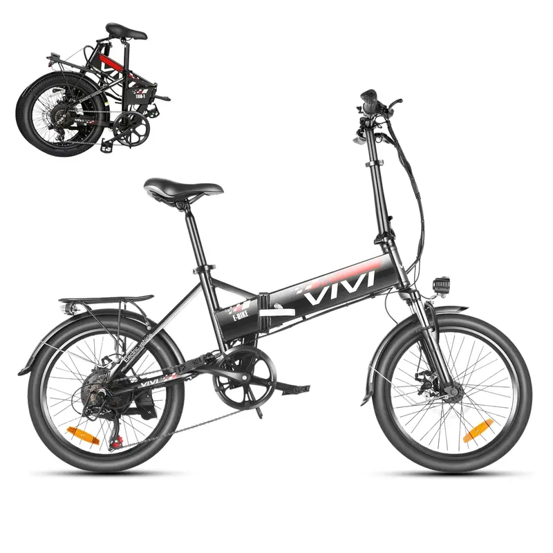 VIVI FM20UL 2.4″ Fat-Tire Foldable E-Bike – UL2849 Certified
