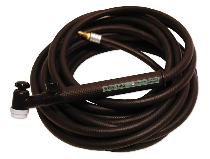 Weldmark 17V-25R TIG Torch — 150A, Single-Piece, 25-Foot, Flow Valve