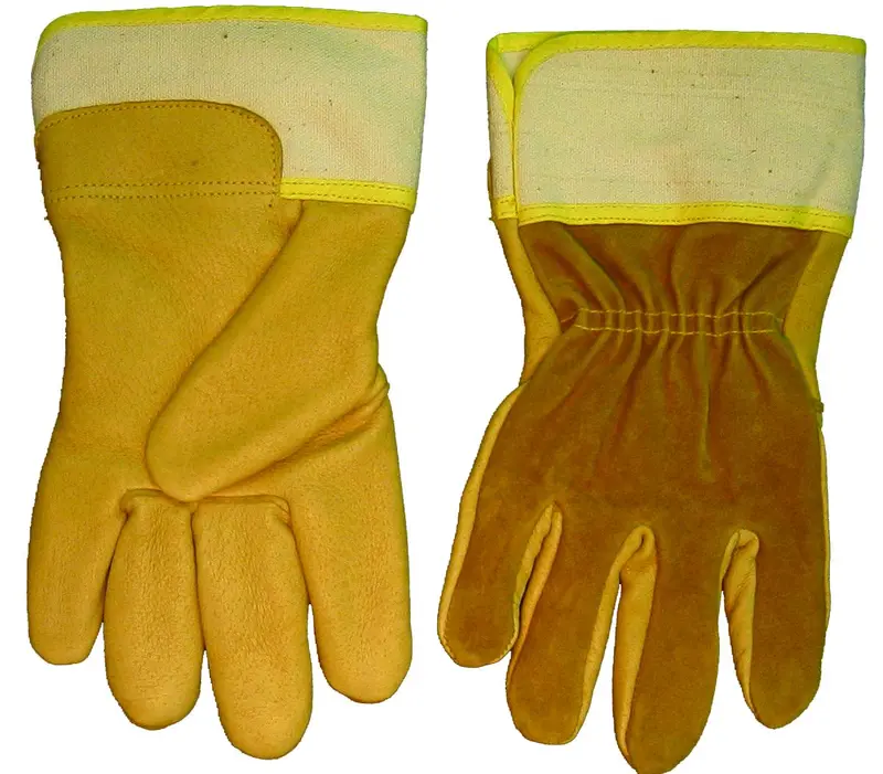 Weldmark WM849109 Fitters Gloves – Top-Grain Pigskin Palm, Split Cowhide Back, Large (120-Per Pack)