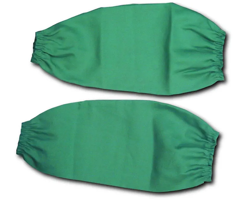 Weldmark WM865023 Flame-Resistant Green Cotton Elastic Sleeves – 9 oz, Pair (60-Pack)