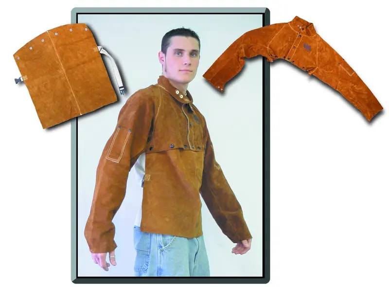 Weldmark WM882120 14-Inch Leather Bib and Cape-Sleeve Combo (72-Pack)