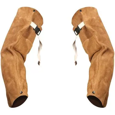 Weldmark WM885020 Leather Welding Sleeves – 23″ Length, Full-Arm Coverage (36-Pack)