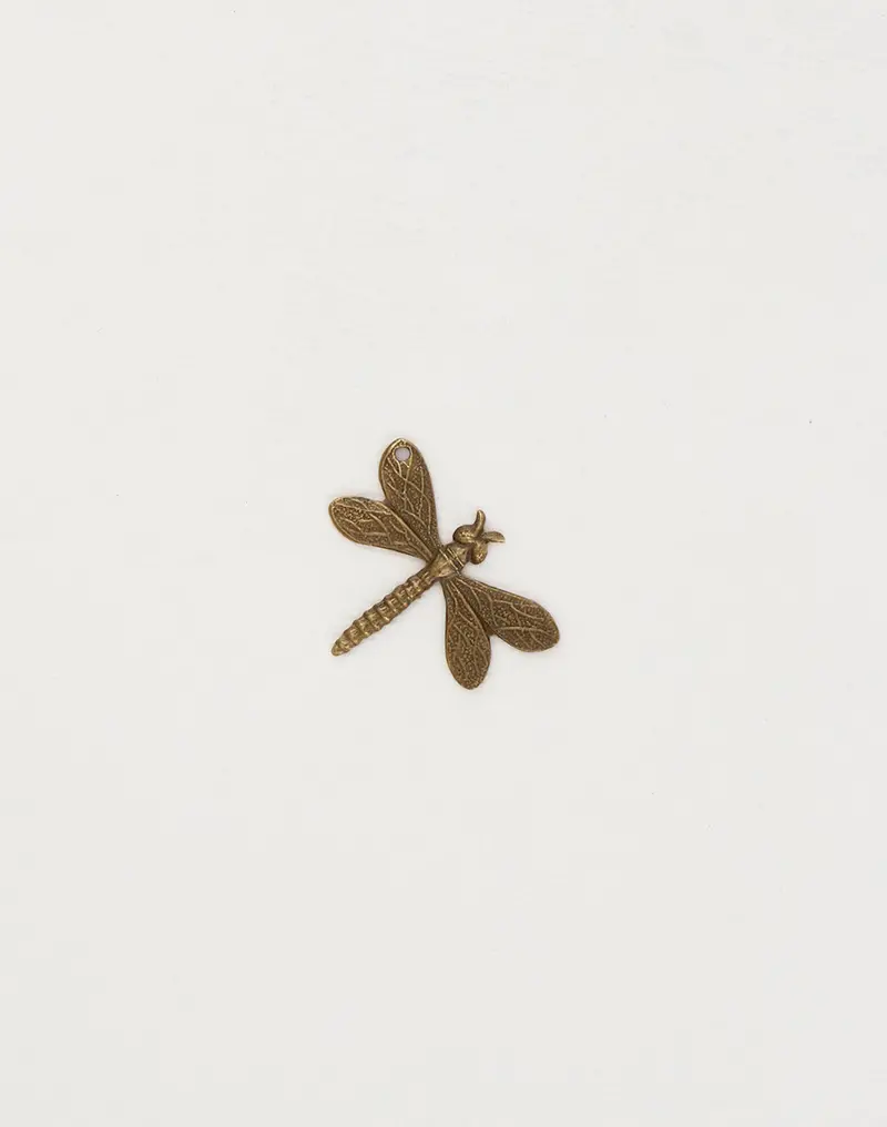Western Dragonfly Charm – 18x22mm Artisan-Cut Insect Accent (1 Piece)