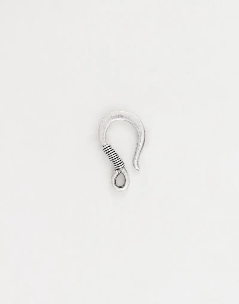 Wire-Wrap Hook – Single 23x13mm Beading Component