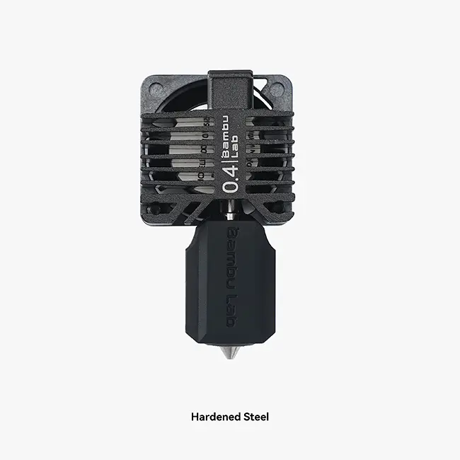 X1C-Compatible 0.4 mm Hardened Steel Full Hotend Assembly with Nozzle
