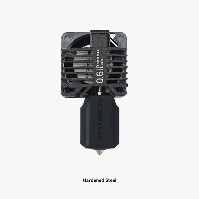 X1C-Compatible 0.6 mm Hardened Steel Full Hotend Assembly with Nozzle