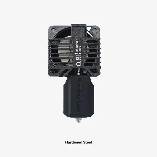 X1C-Compatible 0.8 mm Hardened Steel Full Hotend Assembly with Nozzle