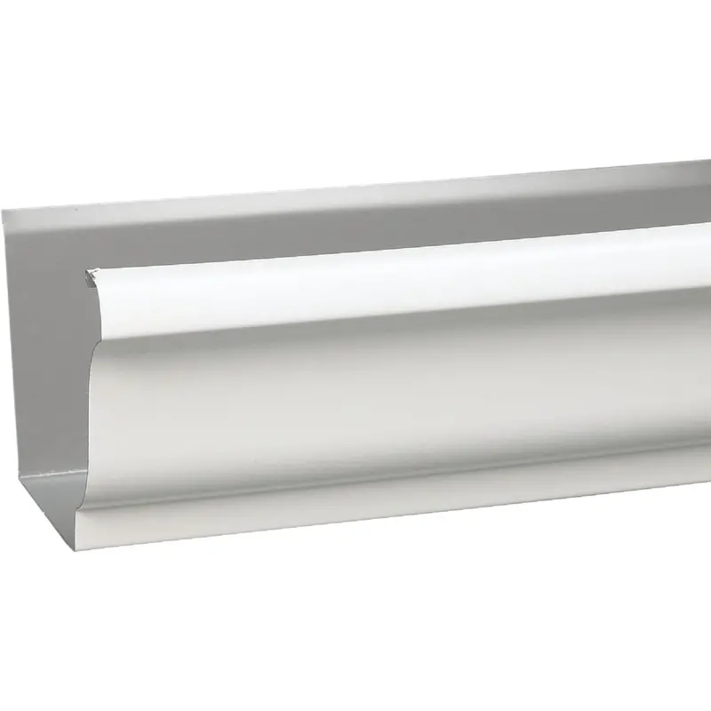 Amerimax K-Style Galvanized Steel Gutter – 4 In. X 10 Ft., White 1