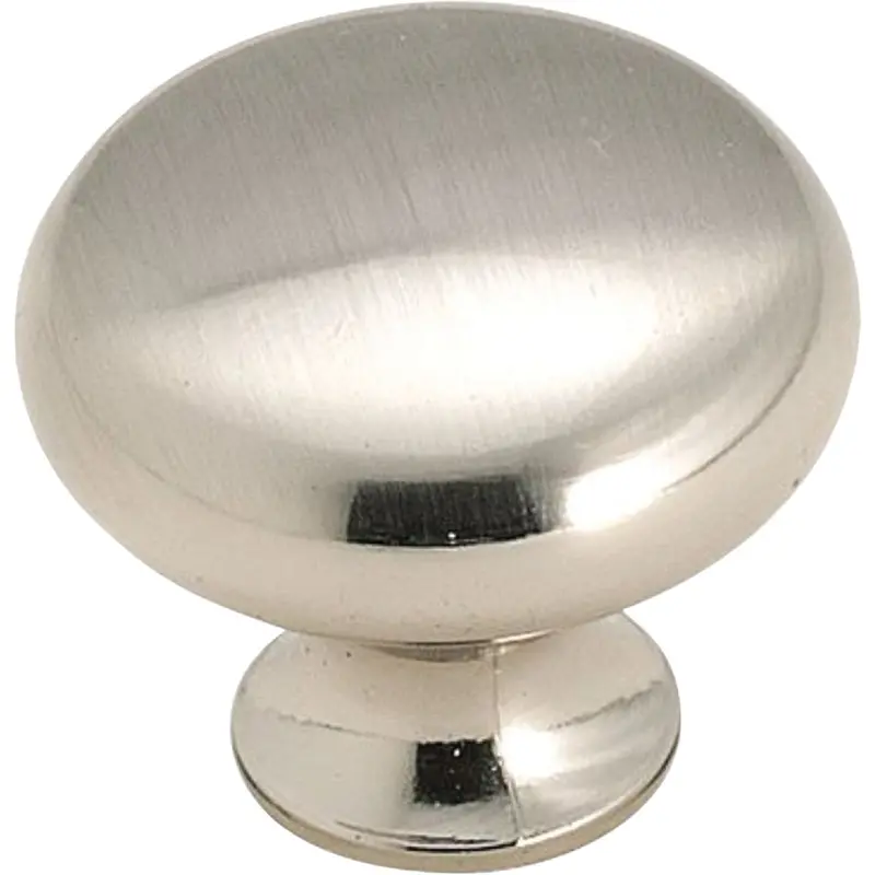 Amerock Anniversary Collection Cabinet Knob – Sterling Nickel Finish, 1-3/16" Projection 1
