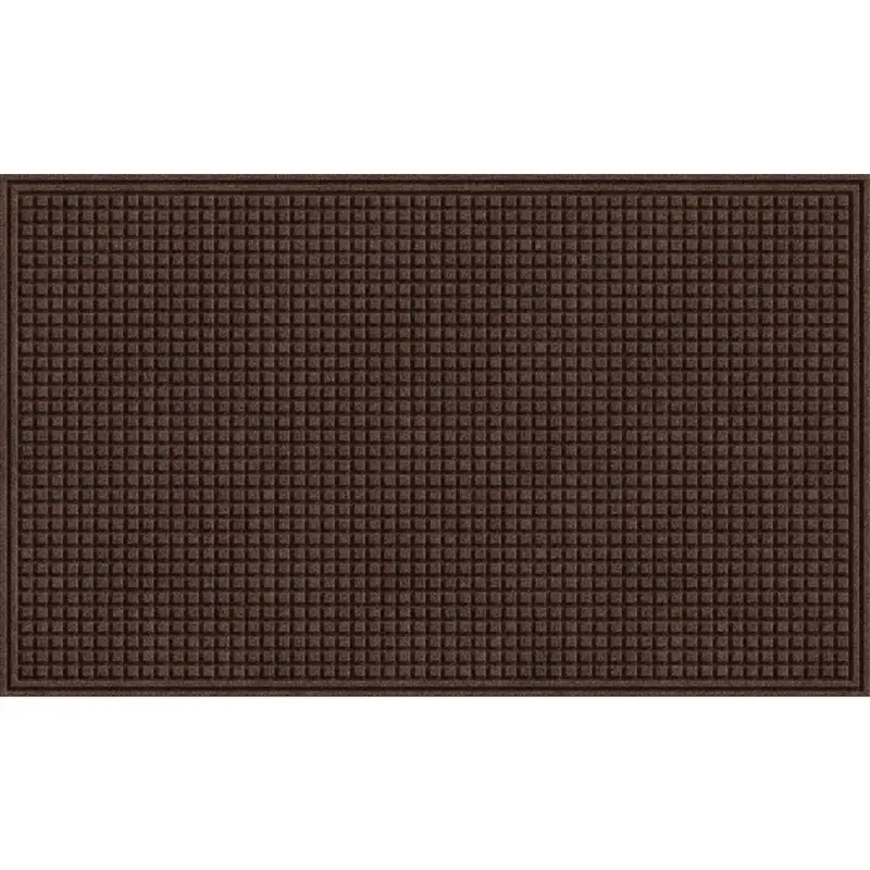 Apache Textures Walnut-Print Door Mat – 36" X 48", Carpet & Recycled Rubber Blend 1