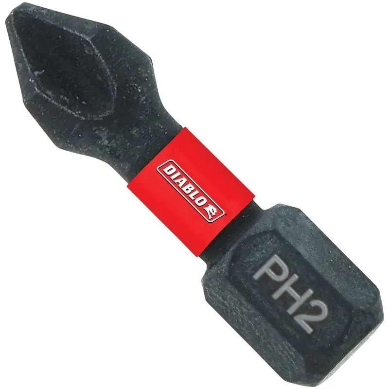 Diablo #2 Phillips Impact Screwdriver Bits – 1" Length, 100-Pack 1