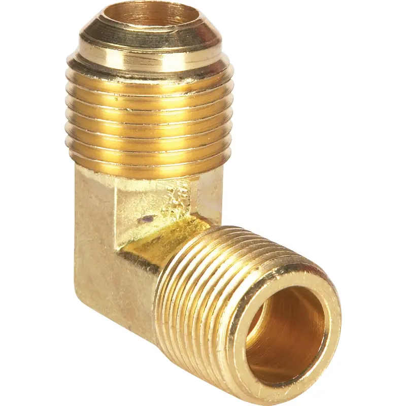 Do It Brass 90-Degree Flare Elbow – 1/2" × 3/8" Mip (1/4 Bend) 1