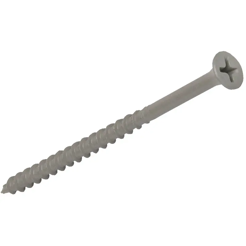 Grip-Rite Primeguard #6 X 1-1/4" Phillips Gray Deck Screws – 900-Pack Jar 1