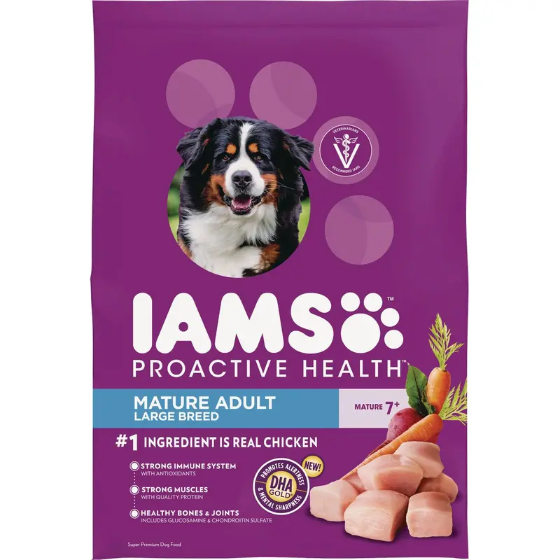 Iams Proactive Health Mature Adult Dry Dog Food – Large Breed Formula, 30 Lb Bag 1