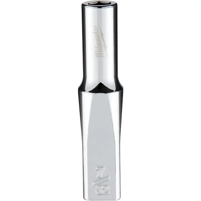 Milwaukee Thunderbolt Deep Socket – 1/4-Inch Drive, 7/32-Inch, 6-Point, Four-Flat Design 1